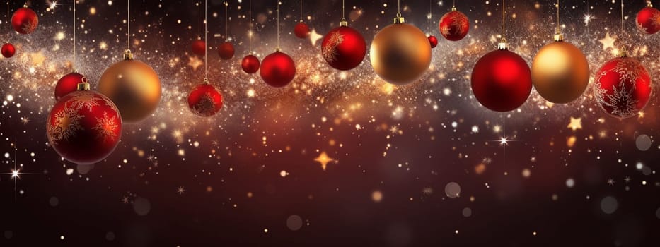 Merry Christmas and Happy New Year, Holidays greeting card background. Selective focus. holidays Generative AI,