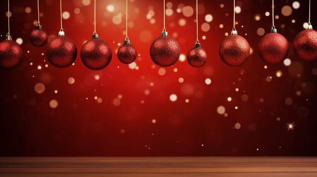 Merry Christmas and Happy New Year, Holidays greeting card background. Selective focus. holidays Generative AI,