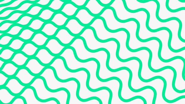 Minimal wavy abstract background. Green curved lines on white background. High quality photo