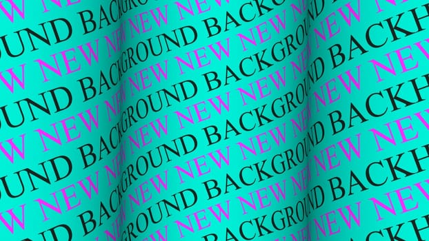 Text newspaper background. Cyan turquoise color background with purple text. High quality photo