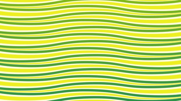 Pastel yellow, green and white waves background. High quality drawing. wavey patterns