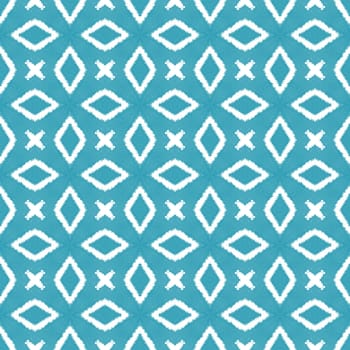 Mosaic seamless pattern. Turquoise symmetrical kaleidoscope background. Retro mosaic seamless design. Textile ready decent print, swimwear fabric, wallpaper, wrapping.