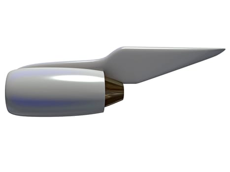 Turbofan Aircraft Engine 3D rendering model