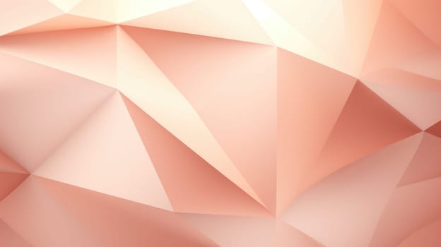 Abstract geometric background of soft peach color. Trendy color 2024. AI