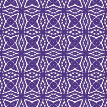 Mosaic seamless pattern. Purple symmetrical kaleidoscope background. Retro mosaic seamless design. Textile ready powerful print, swimwear fabric, wallpaper, wrapping.