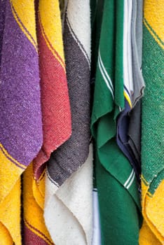 varoius colours mexican poncho fabric 