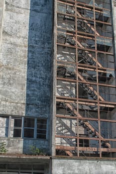 Old abandoned building in whittier Alaska