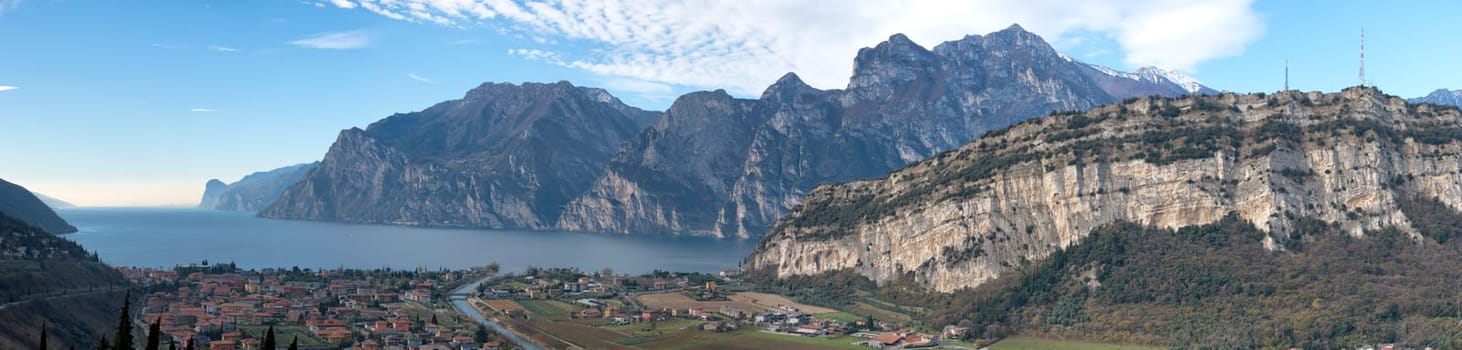 Garda Lake huge view panorama