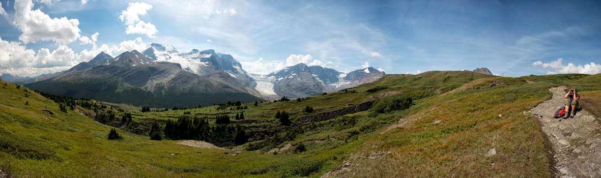 Canada Icefield Park glacier landscape