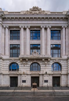 Facade of the Chief Justice Pascal F Calogero Jr Courthouse in New Orleans Louisiana housing Supreme Court