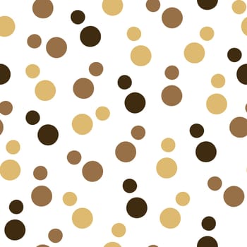 Seamless Repeatable Pattern with Air Bubbles Silhouettes in White and Brown Color. Handdrawn Sketchy Drawing Digital Paper. Creative Background for Children Room Poster, Scrapbooking.