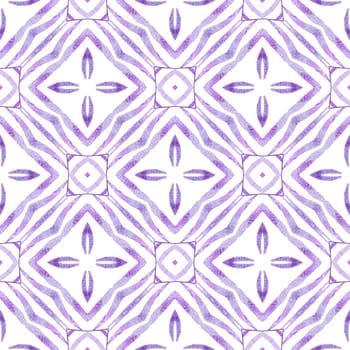 Tropical seamless pattern. Purple mind-blowing boho chic summer design. Textile ready breathtaking print, swimwear fabric, wallpaper, wrapping. Hand drawn tropical seamless border.