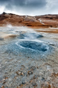 myvatn lake in iceland hot pools