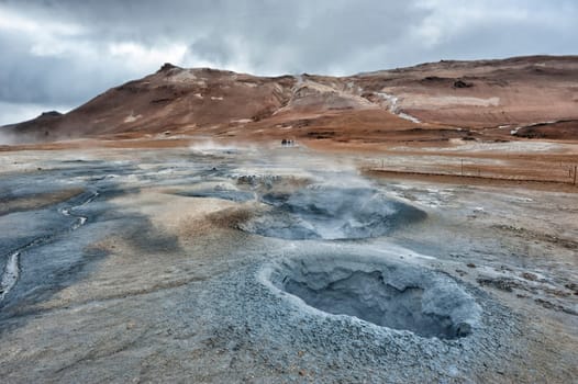 myvatn lake in iceland hot pools