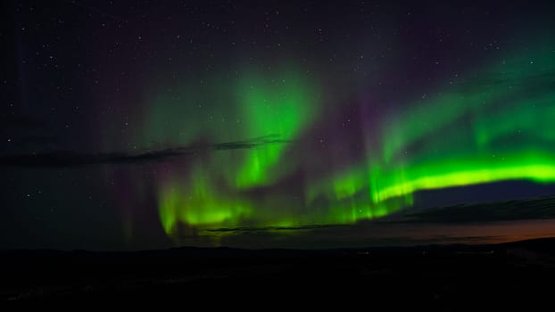 Polar Lights. Northern lights Aurora Borealis