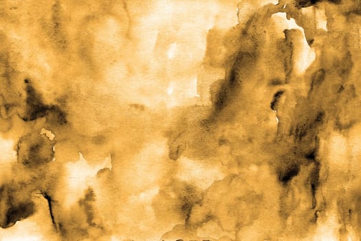 Golden and brown watercolor hand drawn background