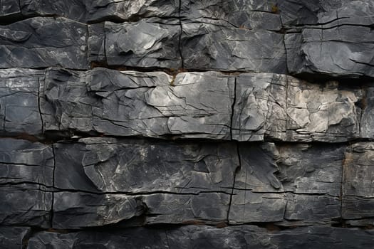 Dark rock texture. Stone gray background.
