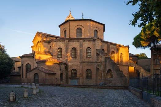 Basilica di San Vitale, one of the most important examples of early Christian Byzantine art in Europe,built in 547, Ravenna, Emilia-Romagna, Italy