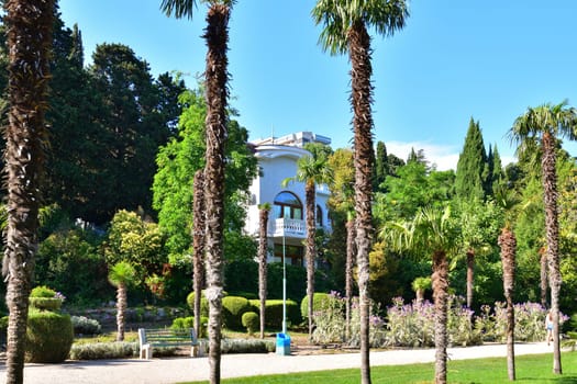 Livadia, Crimea - July 10. 2019. Palace of Princes Yusupov Palace