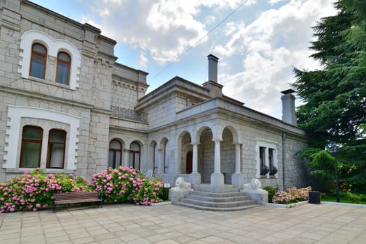 Livadia, Crimea - July 10. 2019. Palace of Princes Yusupov Palace