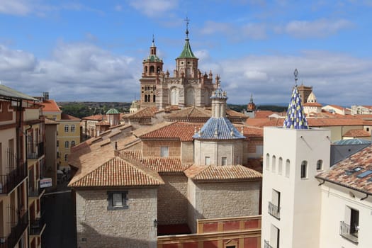 Detail of the Cathedral of Santa Maria de Mediavilla, Teruel, Aragon, Spain