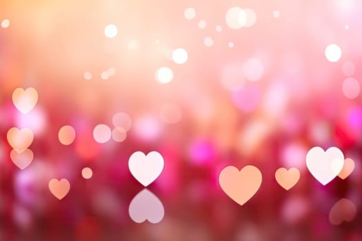 Valentine Heart Abstract Pink Background valentine's day wallpaper Heart holiday backdrop.