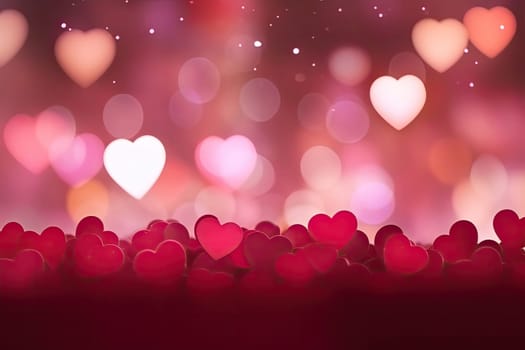 Valentine Heart Abstract Pink Background valentine's day wallpaper Heart holiday backdrop.