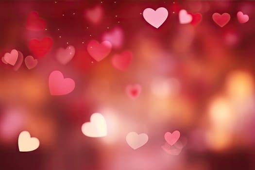 Valentine Heart Abstract Pink Background valentine's day wallpaper Heart holiday backdrop.