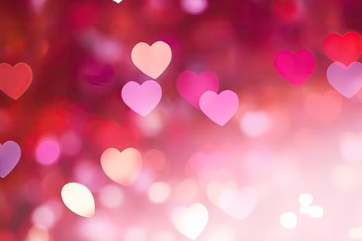 Valentine Heart Abstract Pink Background valentine's day wallpaper Heart holiday backdrop.