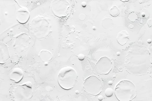 Abstract seamless pattern, white color. Dots, paint circles. Hand made effect. Repeatable texture. Perfect for wallpapers, contemporary textiles. Generative AI