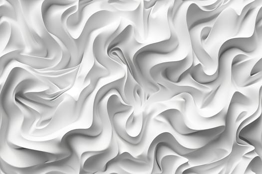Abstract white seamless pattern. Repeatable texture. Perfect for wallpapers, contemporary textiles, packaging. Generative AI
