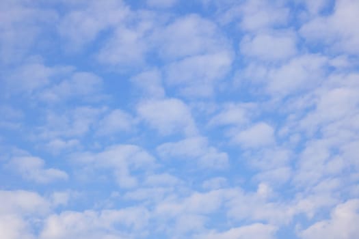 Clouds in the blue sky, texture or background for text