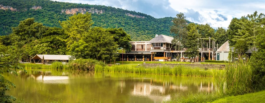 Tree House in Camping field in Khao Yai in Thailand, south east asia