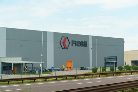 Parma, Italy - June 14, 2023: FIGHE building in Italy. The FIEGE Group is a leading European logistics company specializing in efficient supply chain solutions.