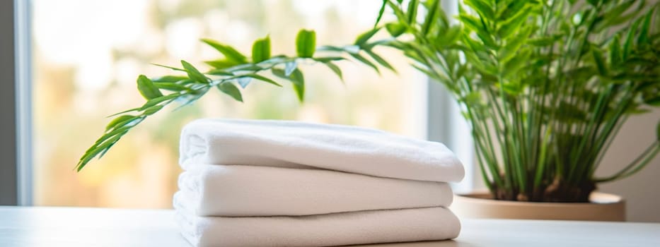 towel in the spa salon. Selective focus. nature.