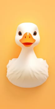 Duckling's Playtime: A Cute Yellow Rubber Duck Toy Splashing in a Bathtub, Bringing Joy to Children's Bath-time