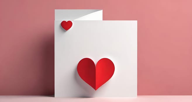 Valentine's day greeting card with hearts and place for your text.Valentine's day card with heart on background. Vector illustration.Valentine's day card with red heart. 3d rendering.Valentine's day greeting card with red heart on abstract background.Illustration of a valentine card with a red heart on it.
