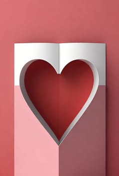 Valentine's day greeting card with hearts and place for your text.Valentine's day card with heart on background. Vector illustration.Valentine's day card with red heart. 3d rendering.Valentine's day greeting card with red heart on abstract background.Illustration of a valentine card with a red heart on it.