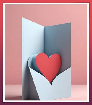 Valentine's day greeting card with hearts and place for your text.Valentine's day card with heart on background. Vector illustration.Valentine's day card with red heart. 3d rendering.Valentine's day greeting card with red heart on abstract background.Illustration of a valentine card with a red heart on it.