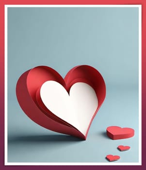 Valentine's day greeting card with hearts and place for your text.Valentine's day card with heart on background. Vector illustration.Valentine's day card with red heart. 3d rendering.Valentine's day greeting card with red heart on abstract background.Illustration of a valentine card with a red heart on it.