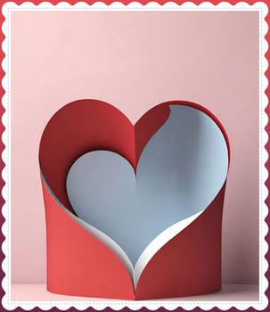 Valentine's day greeting card with hearts and place for your text.Valentine's day card with heart on background. Vector illustration.Valentine's day card with red heart. 3d rendering.Valentine's day greeting card with red heart on abstract background.Illustration of a valentine card with a red heart on it.