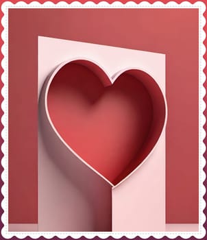 Valentine's day greeting card with hearts and place for your text.Valentine's day card with heart on background. Vector illustration.Valentine's day card with red heart. 3d rendering.Valentine's day greeting card with red heart on abstract background.Illustration of a valentine card with a red heart on it.