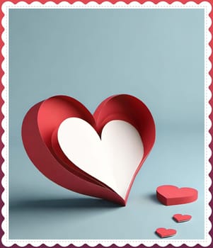 Valentine's day greeting card with hearts and place for your text.Valentine's day card with heart on background. Vector illustration.Valentine's day card with red heart. 3d rendering.Valentine's day greeting card with red heart on abstract background.Illustration of a valentine card with a red heart on it.