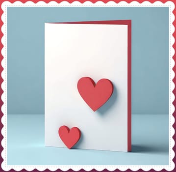 Valentine's day greeting card with hearts and place for your text.Valentine's day card with heart on background. Vector illustration.Valentine's day card with red heart. 3d rendering.Valentine's day greeting card with red heart on abstract background.Illustration of a valentine card with a red heart on it.