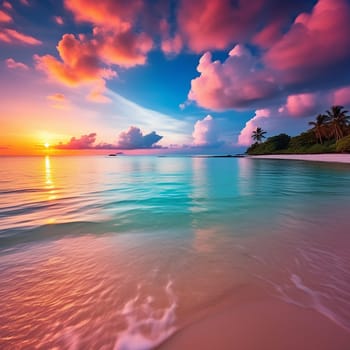 Captivating Morning Sunrise and Peaceful Sunset on Koh Samui Island, Thailand - A Stunning Seascape of Beauty