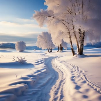 Scenic Fairytale Trees Under the Snow - A Delight for Tourists During the Christmas Holidays