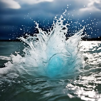 Blue Water Splash and its Revitalizing Power"