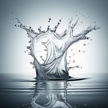 Isolated Clear Water Splash Background