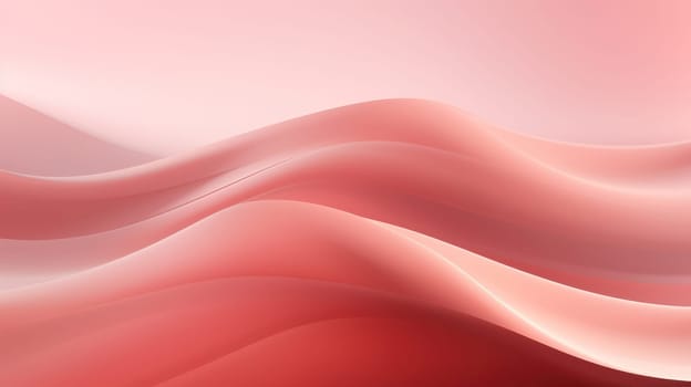 Fluid Wave: A Colorful Abstract Design with Soft, Elegant Curves and a Bright Pink Gradient, Perfect as a Trendy Wallpaper or Creative Graphic Illustration