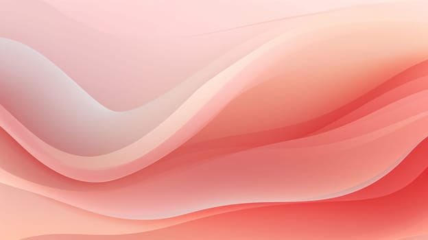 Abstract Waves: A Modern Gradient Wallpaper Illustration with Soft Pink Curves and Bright Light.